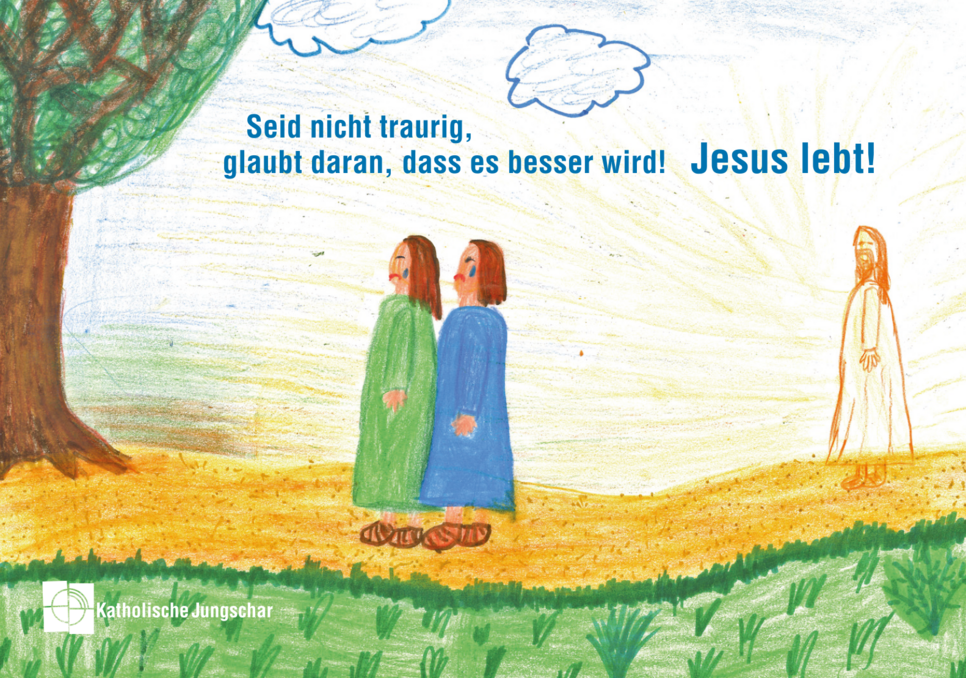 Die Ostergrußkarte 2022 wurde von Theresa aus der Diözese Graz-Seckau gestaltet.