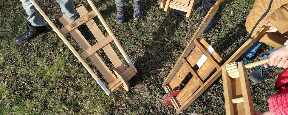 Karfreitags-Ratschen aus Holz. Foto: Pfarre Parndorf